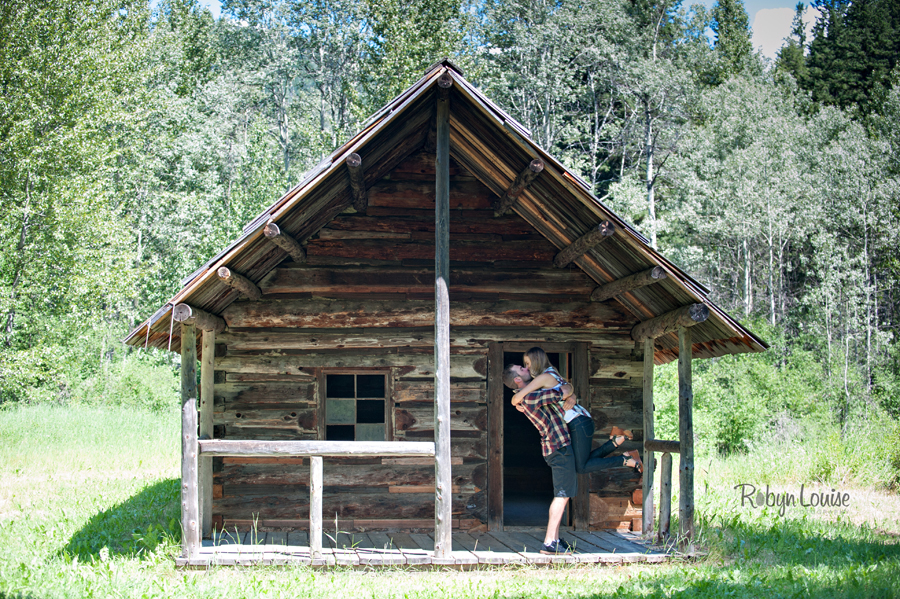 Samantha and Sean - Likely Engagement Photography at Quesnel Forks with their dogs.