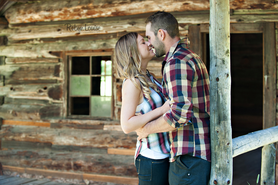 Samantha and Sean - Likely Engagement Photography at Quesnel Forks with their dogs.