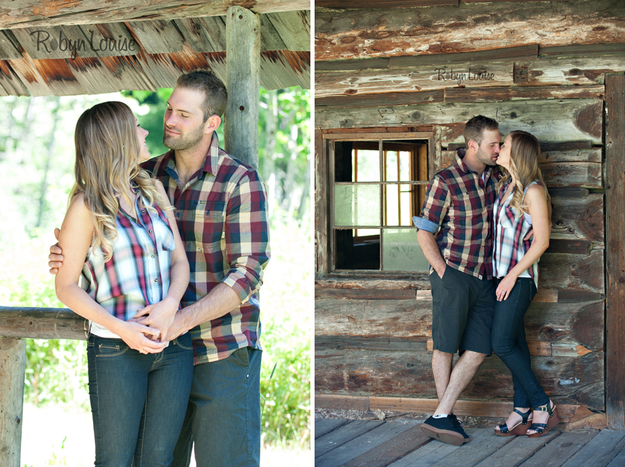 Samantha and Sean - Likely Engagement Photography at Quesnel Forks with their dogs.