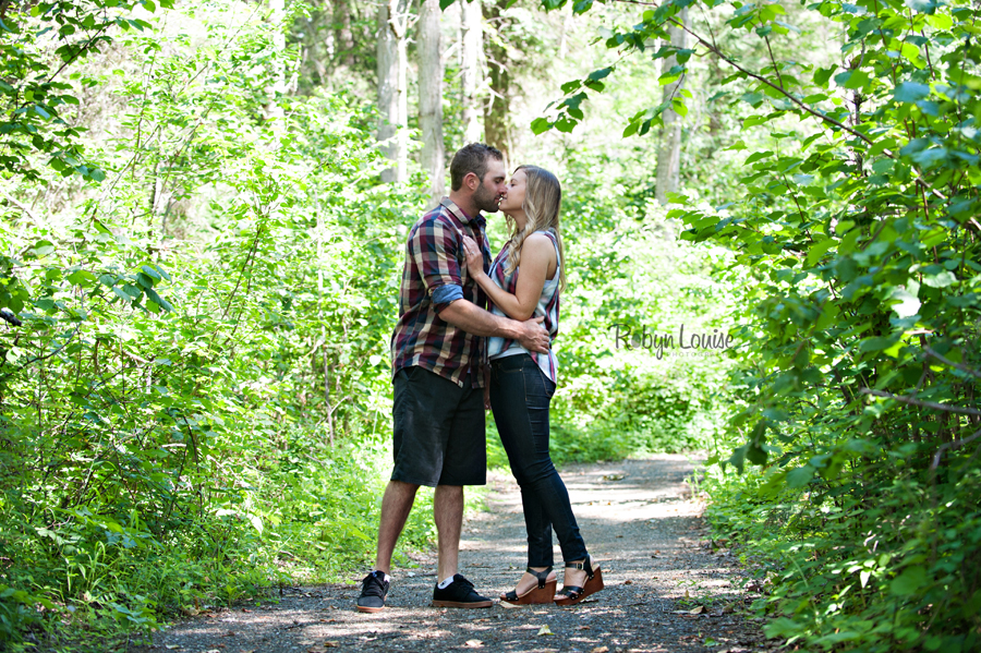 Samantha and Sean - Likely Engagement Photography at Quesnel Forks with their dogs.