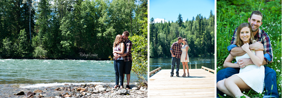 Samantha and Sean - Likely Engagement Photography at Quesnel Forks with their dogs.