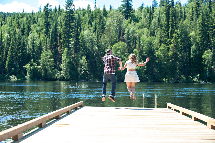 Samantha and Sean - Likely Engagement Photography at Quesnel Forks with their dogs.